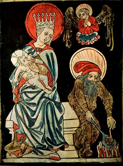 Riposo durante la fuga in Egitto, c1410 da German Master