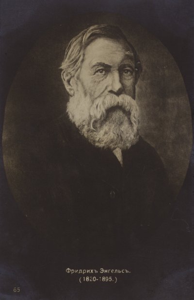 Friedrich Engels (1820-1895), teorico politico, scienziato sociale e scrittore tedesco (foto b/n) da German Photographer