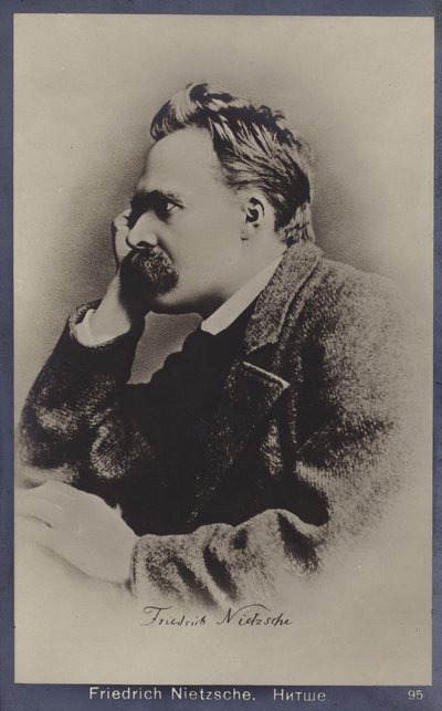 Friedrich Nietzche (1844-1900), filosofo e scrittore tedesco (foto b/n) da German Photographer