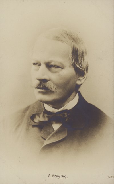 Gustav Freytag (1816-1895), romanziere e drammaturgo tedesco (foto b/n) da German Photographer