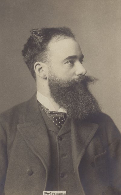 Hermann Sudermann (1857-1928), drammaturgo e romanziere tedesco (foto b/n) da German Photographer