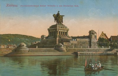 Monumento al Kaiser Guglielmo I, Coblenza. Cartolina inviata nel 1913. da German Photographer