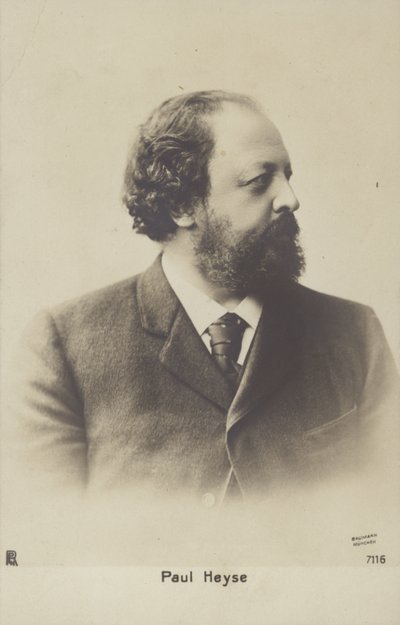 Paul Heyse (1830-1914), scrittore e traduttore tedesco (foto b/n) da German Photographer