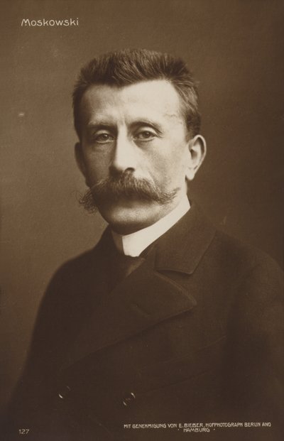Ritratto di Moritz Moszkowski (foto b/n) da German Photographer