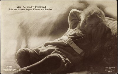 Principe Alexander Ferdinand, figlio di August Wilhelm da German Photographer