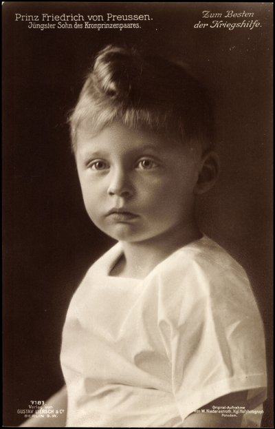 Principe Federico di Prussia, Ritratto, Liersch 7181 da German Photographer