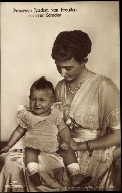 Principessa Joachim di Prussia, figlio, Liersch 7914 da German Photographer