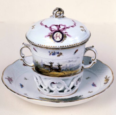 Tazza di porcellana del XIX secolo da German School