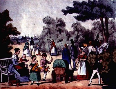 Un parco tedesco in estate, c.1860 da German School