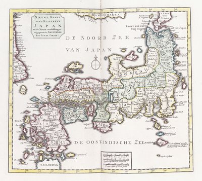 Mappa del Giappone, 1769 da German School