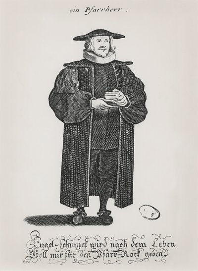 Un pastore protestante alla fine del XVII secolo da German School