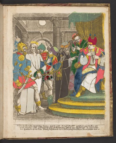 Una pagina da Una serie di incisioni di soggetti dalla Vita di Gesù Cristo, c. 1725 da German School