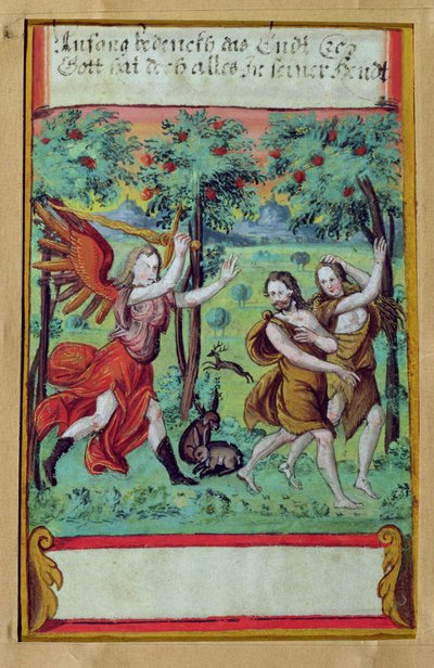 Adamo ed Eva cacciati dal Giardino dell