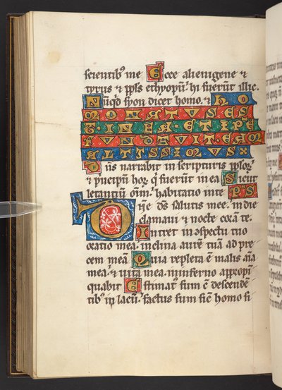 Add. 60629, f.90v Iniziale e testo (vellum) da German School
