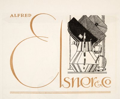 Pubblicità per Alfred Elsner & Co., da Styl, pub.1922 da German School