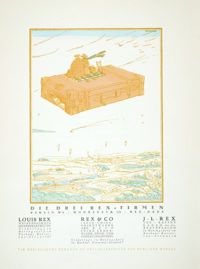 Pubblicità per Rex & Co., da Styl, pub.1922 da German School