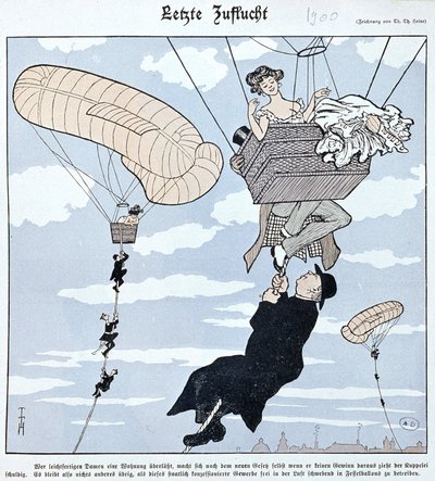 Aerostazione: caricatura tedesca da German School
