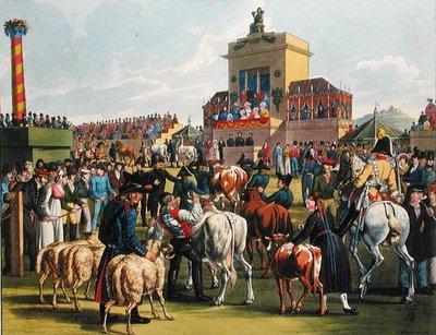 Mostra agricola a Cannstadt, Wurtemberg, c.1820 da German School