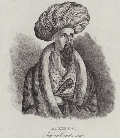 Ahmad Bey di Costantino, 1839 da German School