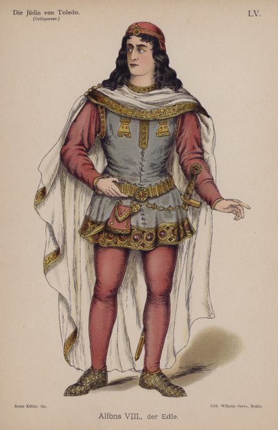 Alfonso VIII, il Nobile, da Die Judin von Toledo (La giudea di Toledo) di Franz Grillparzer da German School