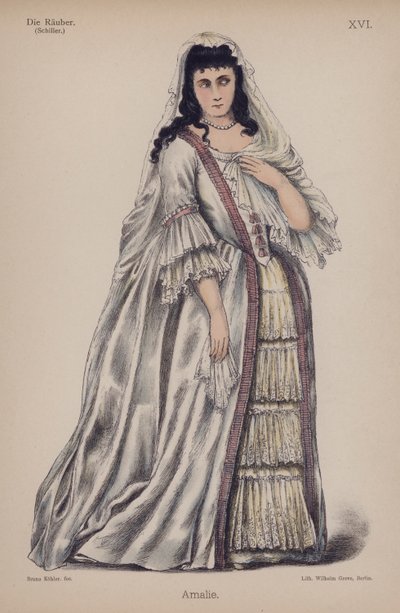Amalie, da Die Rauber (I Masnadieri) di Friedrich Schiller da German School