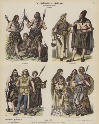 Costumi germanici antichi da German School