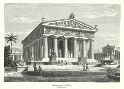 Tempio greco antico di Hera, Paestum, Italia, precedentemente erroneamente ritenuto dedicato a Poseidone da German School