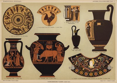Antichi vasi greci policromi da German School