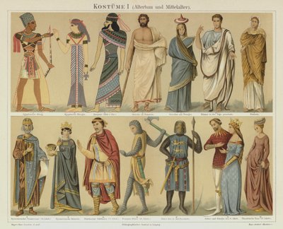 Costumi antichi e medievali da German School