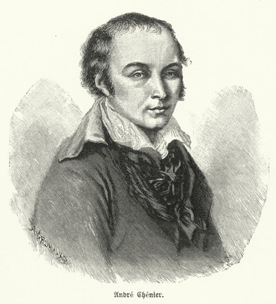 André Chénier, poeta francese (litografia) da German School