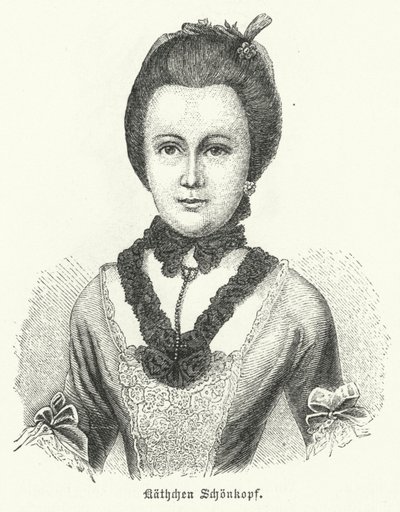 Anna Katharina Schoenkopf (1746-1810), ispirazione per le poesie d