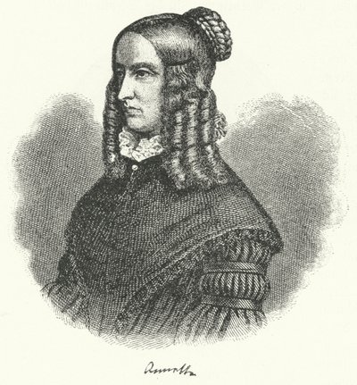 Annette von Droste-Hulshoff, scrittrice e compositrice tedesca (incisione) da German School