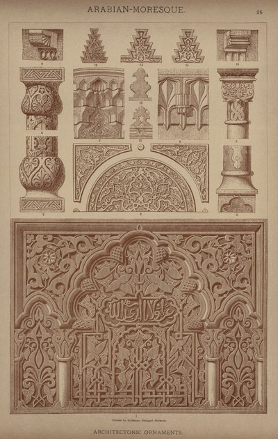 Arabo-moresco, ornamenti architettonici da German School