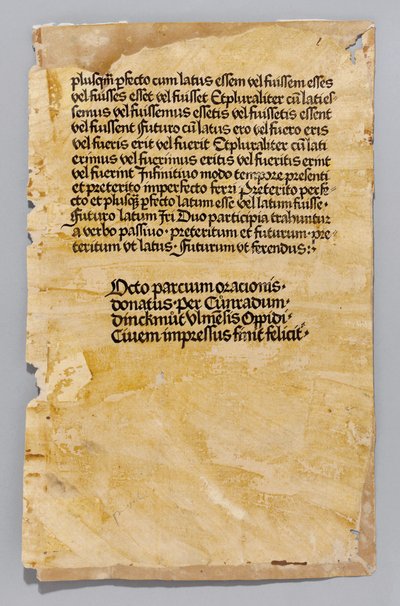 Ars Minor di Aelius Donatus, stampato da Konrad Dinckmut, Ulm, c.1476-80 da German School