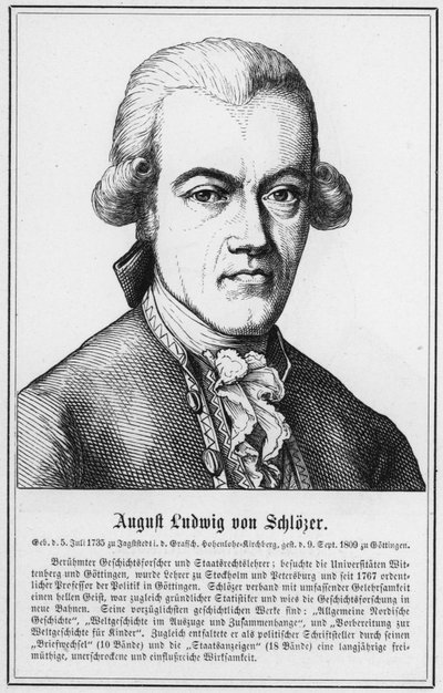 August Ludwig von Schlözer da German School
