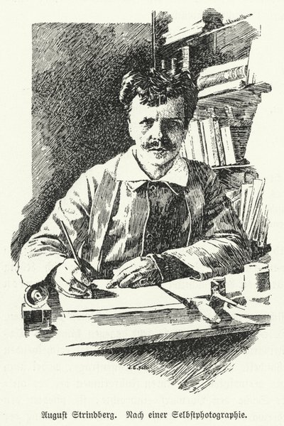 August Strindberg, drammaturgo, romanziere, poeta e artista svedese da German School