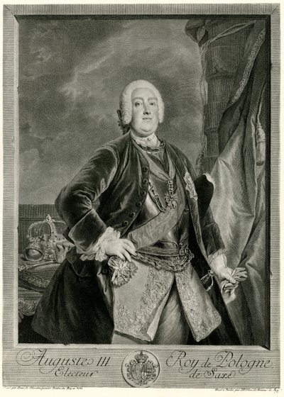 Augusto III (1696-1763) Re di Polonia da German School