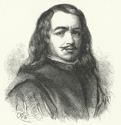 Bartolomé Esteban Murillo, artista barocco spagnolo (incisione) da German School