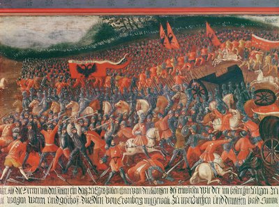 Battaglia di Kronenberg, Germania c.1388 da German School