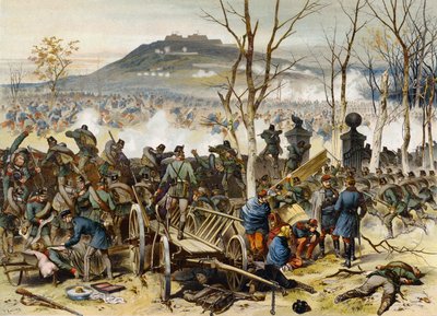 Battaglia di Mont Valerien, Guerra franco-prussiana, 19 gennaio 1871 da German School