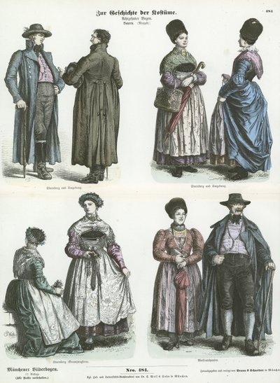 Costumi bavaresi, XIX secolo da German School