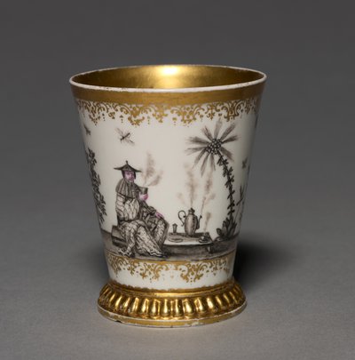 Bicchiere, manifattura Meissen Porcelain Factory, Germania, prima del 1720 da German School