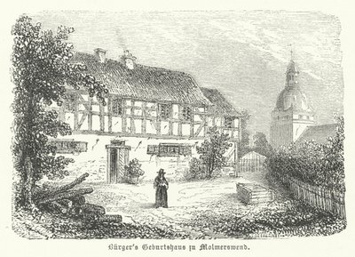 Luogo di nascita del poeta tedesco Gottfried August Buerger, Molmerswende da German School