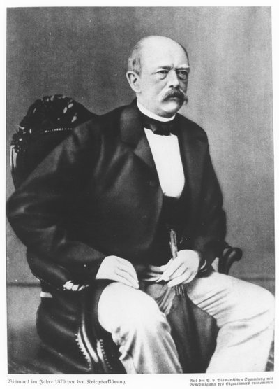 Bismarck nel 1870 prima della dichiarazione di guerra da German School