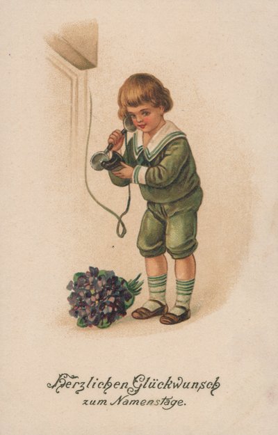 Ragazzo e telefono da German School