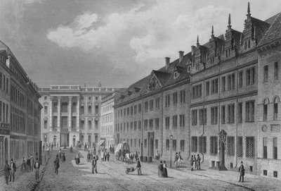 Breite Strasse, Berlino (incisione su acciaio) da German School