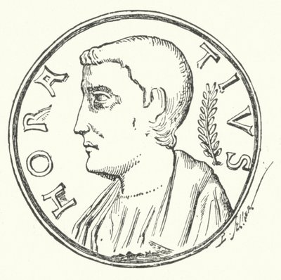 Moneta di bronzo con la testa dell