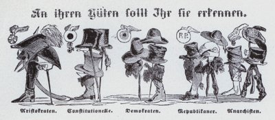 Li riconoscerai dai loro cappelli (litografia) da German School