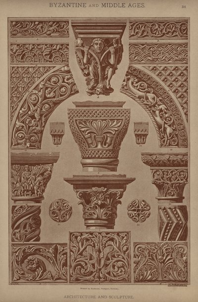 Bizantino e Medioevo, Architettura e Scultura da German School