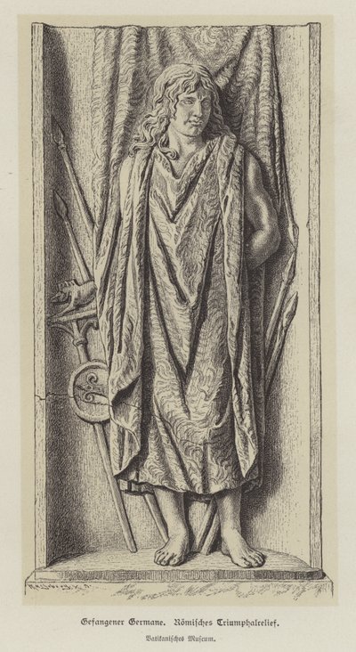 Guerriero germanico catturato da German School